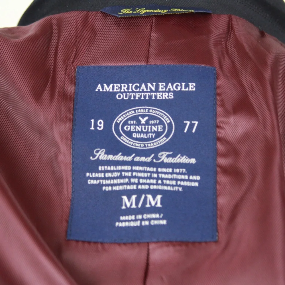 American‎ Eagle Men's Medium The Legendary Blazer Black E05617